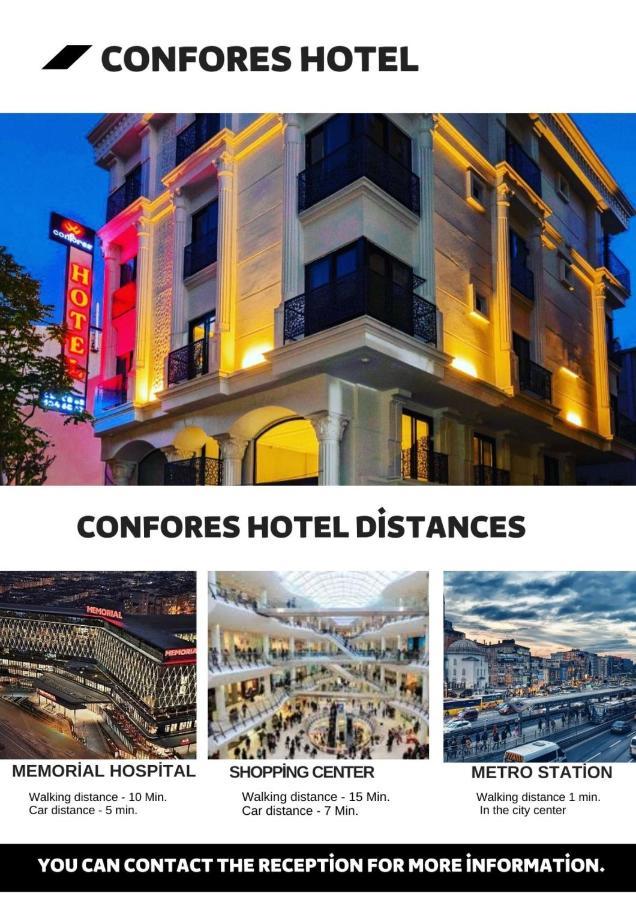 Confores Hotel Istanbul Exterior foto